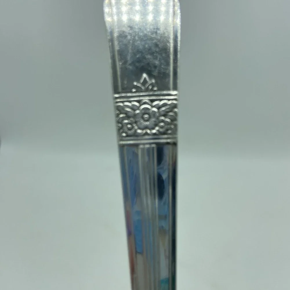 Oneida Silver Rose 5 O'Clock Tea Spoon Silverplate Flatware Spoon 1940 Antique